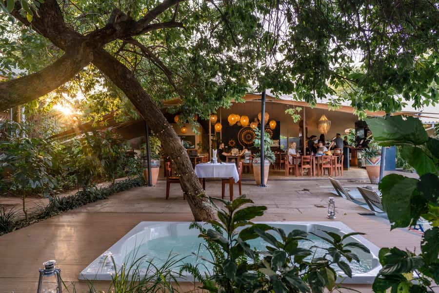 From Livingstone: Day Trip to Victoria Falls, Zimbabwe - Lunch at about 1 PM, with the falls still nearby
