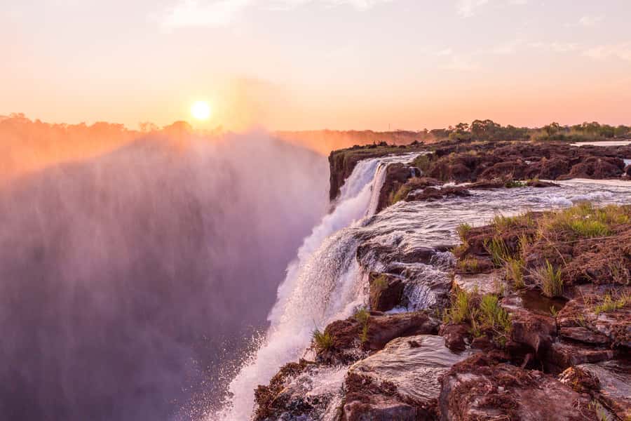 From Victoria Falls: Livingstone Island Tour & Devils Pool - From Victoria Falls to the Zambian border