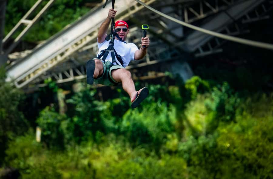 From Victoria Falls: Zip Line from the Victoria Falls Bridge - Launching from the Zambian side