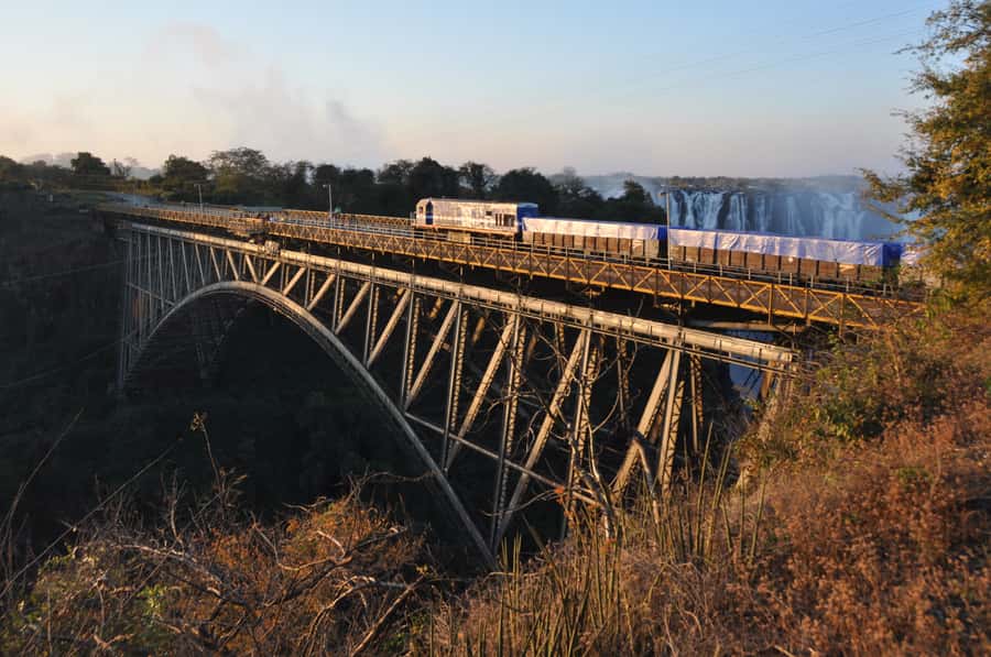 From Victoria Falls: Zip Line from the Victoria Falls Bridge - The 425-meter crossing above the gorge