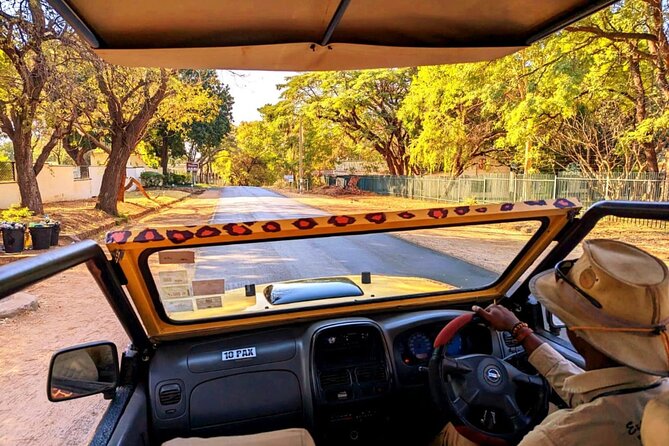 Guided 4x4 Town Safari in Victoria Falls - The open 4x4 makes a real difference