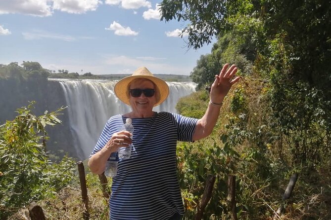 Guided Tour of the Falls (Zimbabwe side) - The Big Tree and the start of the outing