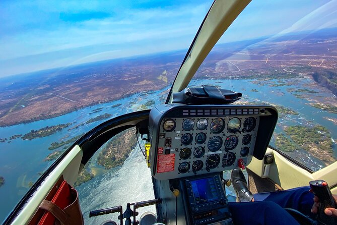 Helicopter Flight Experience Over Victoria Falls - What the falls look like from above