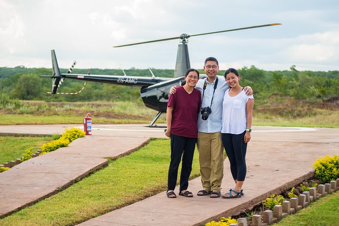 Helicopter Scenic Flight over Victoria Falls 25-27 Minutes Game - From hotel pickup to the Zambezi National Park helipad
