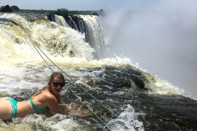 Livingstone Island and Devil's Pool Walking Safari - Livingstone Island and the waterfall views