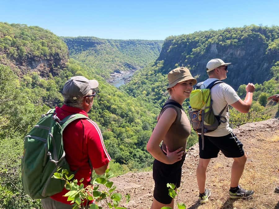 Victoria Falls: Batoka Gorge Hike & Sunset Dinner - Zambezi River views from the gorge edge