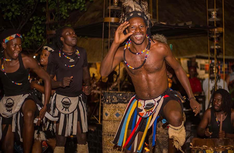 Victoria Falls: Boma Dinner and Drum Show - A ceremonial welcome before dinner