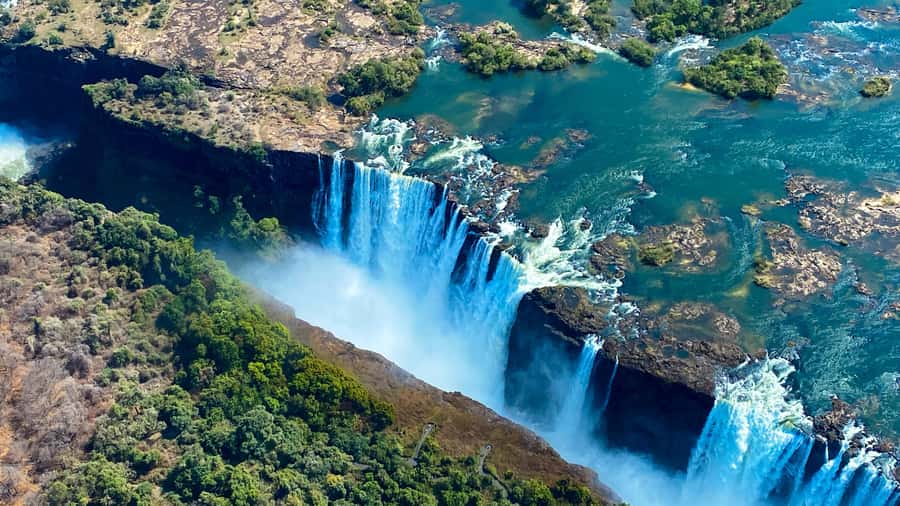 Victoria Falls:Explore the Zambezi Helicopter Experience - Long Island and the upper Zambezi