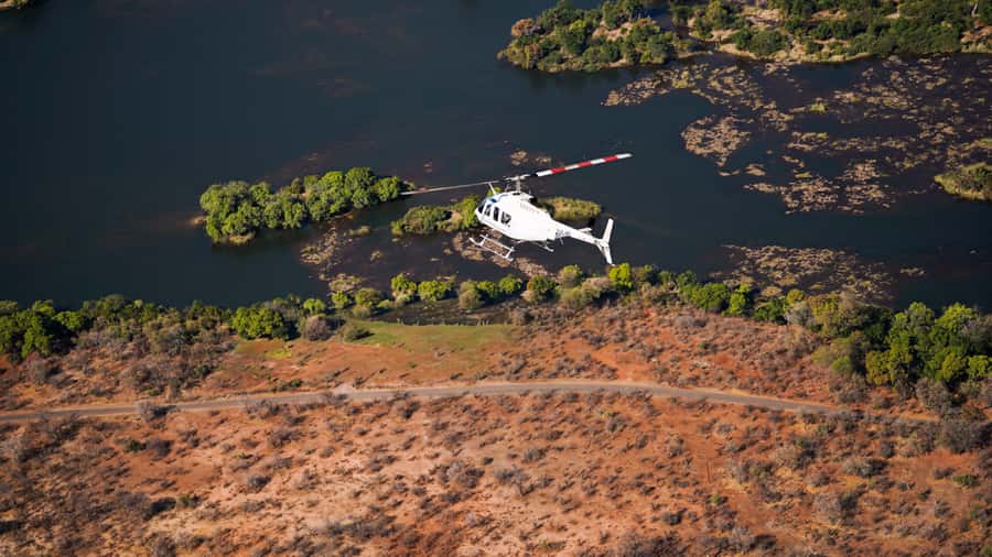 Victoria Falls: Flight of Angels Helicopter Experience - Seeing Victoria Falls as one great curtain of water