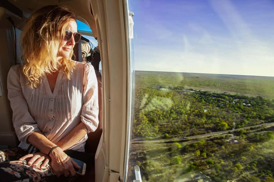 Victoria Falls: Flight of Angels Helicopter Experience - The Zambezi River and Zambezi National Park from above