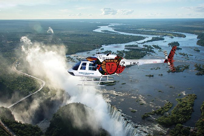 Victoria Falls Flight of the Angels Helicopter Flight - What the pilot and cabin experience are like
