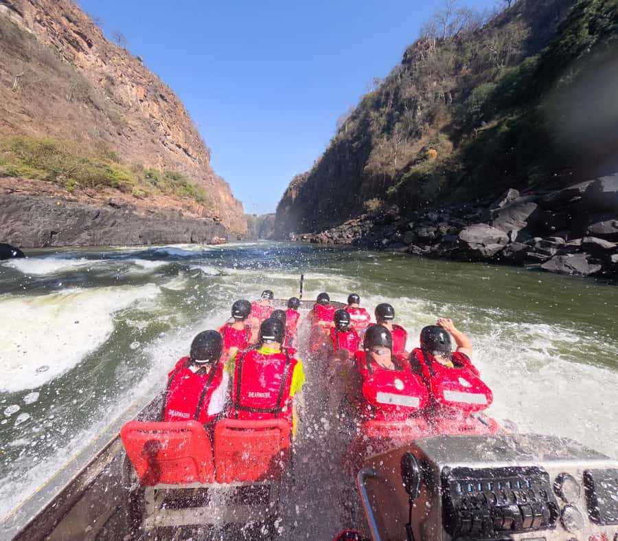 Victoria Falls: Jetboat Adventure Experience - Walking down into Batoka Gorge