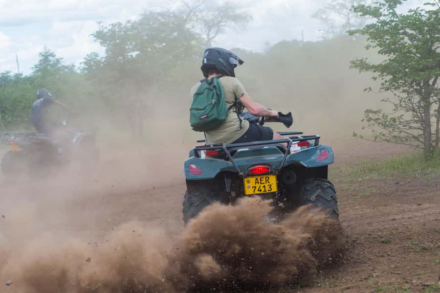 Victoria Falls Quad Bike Adventure - Wildlife viewing and the schedule problem