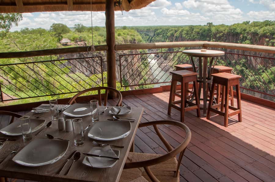 Victoria Falls Safari with Lunch and Sunset Cruise - Victoria Falls and the rainforest at 11:00 AM