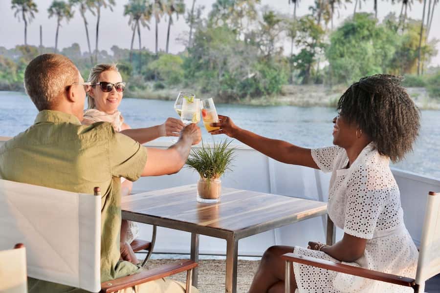 Victoria Falls: Zambezi River Relaxing Sunset Boat Cruise - Boarding the Wanuka Queen