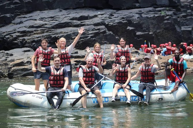 White Water Rafting in Zimbabwe - Lunch above the gorge at rapids 19 or 23