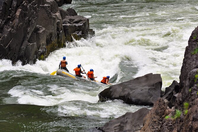 Whitewater Rafting on the Zambezi River from Victoria Falls - The Batoka Gorge between the rapids