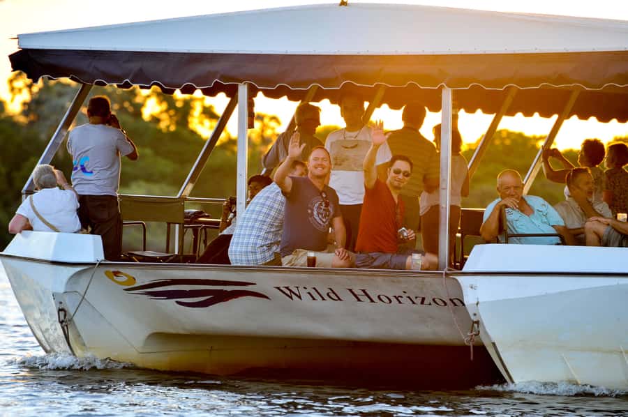 Zimbabwe: Sundowner Cruise (Standard) Zambezi River - The first stretch on the Zambezi River